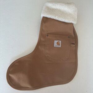 Brown Carhartt fleece-lined Christmas stocking